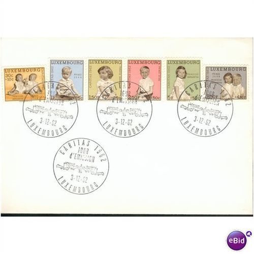 Luxembourg FDC 1962 - SG 710-715 - National Welfare Fund - Royal Children