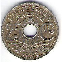 FRANCE 25 CTS 1932