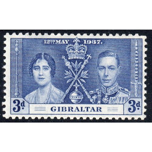 1937 GIBRALTAR Sg120 CORONATION UN MOUNTED MINT MNH (G54)