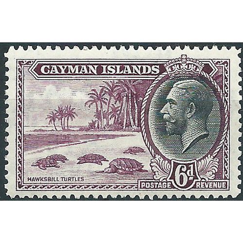 Cayman Islands 1935 SG103 6d Bright Purple & Black Mounted Mint .. ..