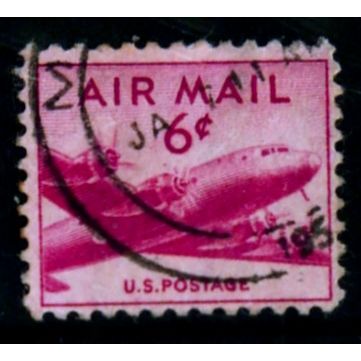 USA 1947 SG A 944 6c RED DOUGLAS DC - 4 FINE USED #