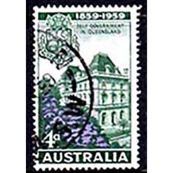 Australia 1959 QLD Parliament 4d Used Stamp