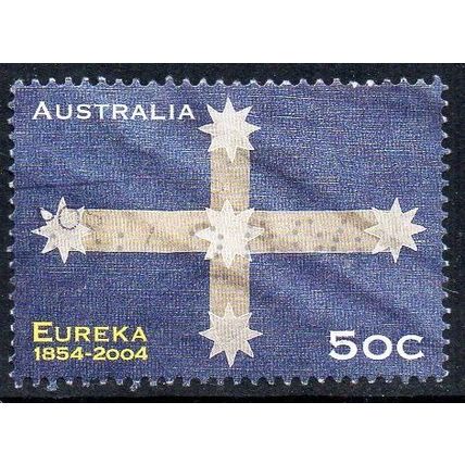 Australia 2004 50th Anniv of Eureka Stockade - Eureka Flag 50c Used