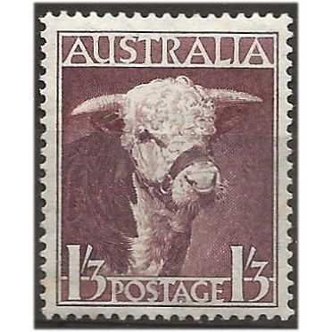 Australia 1948 SG223 1/3d Brown-Purple Mounted Mint .. .