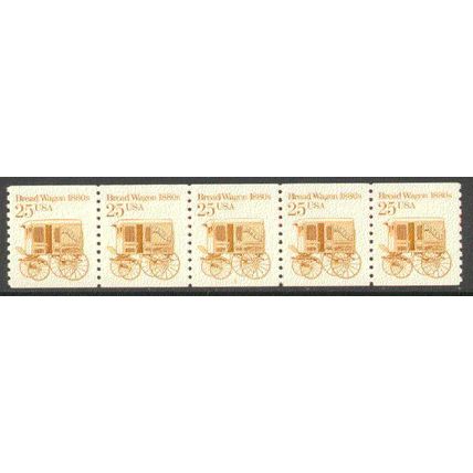 2136 25c Bread Wagon Fine MNH Dry Gum PNC 2/5 R0992