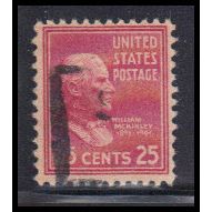 Used 829 25c William McKinley Fine KA8368