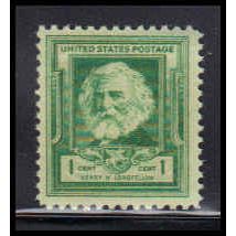 864 1c Henry Longfellow Fine MNH KA2536