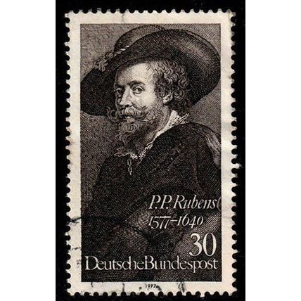Germany 1977 Bundespost Painter Rubens 30Pfg Used Stamp