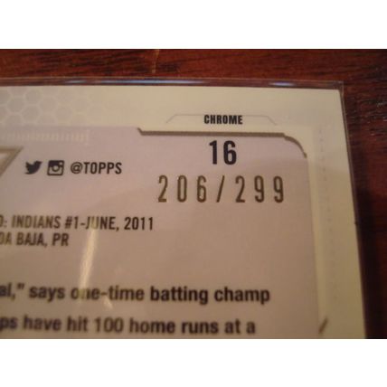 2021 Topps Chrome, Purple Refractor, #'d 206/299, FRANCISCO LINDOR, #16