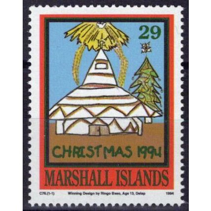 Marshall Islands 588 MNH Christmas Architecture Churches Zayix Stamps 092023S92M