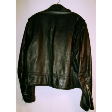 Vintage Mens Excelled Leather Biker Jacket Sz 46 Excellent Condition