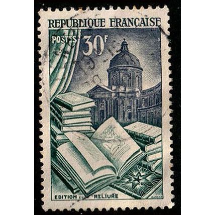 France 1954 Art Books 30f Used Stamp