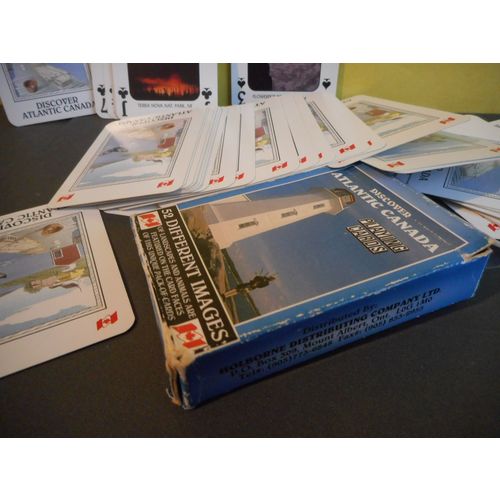 Discover Atlantic Canada Deck of Playing Cards,52 Images,Landscapes,Animals
