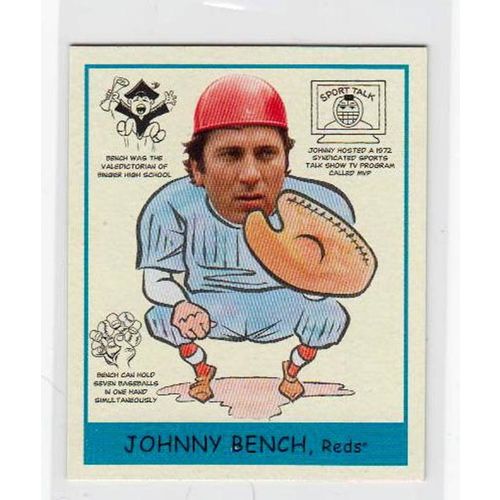 2007 Upper Deck Goudey Heads Up Johnny Bench card #273 – HOF Reds