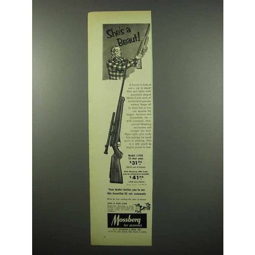 1955 Mossberg Model #151K Rifle Ad - She's A Beaut
