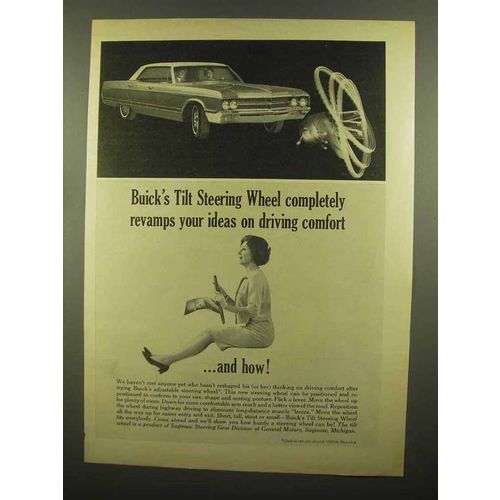 1965 Buick Tilt Steering Wheel Ad - Revamps Comfort