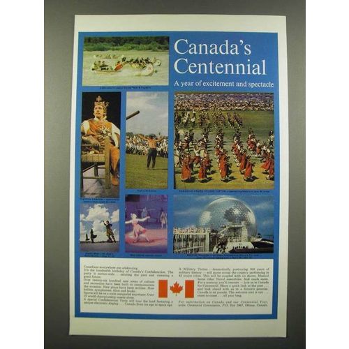 1967 Canada Tourism Ad - Centennial Year of Excitement and Spectacle