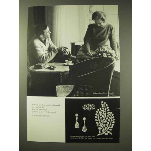 1967 De Beers Diamond Ad - Nothing Less