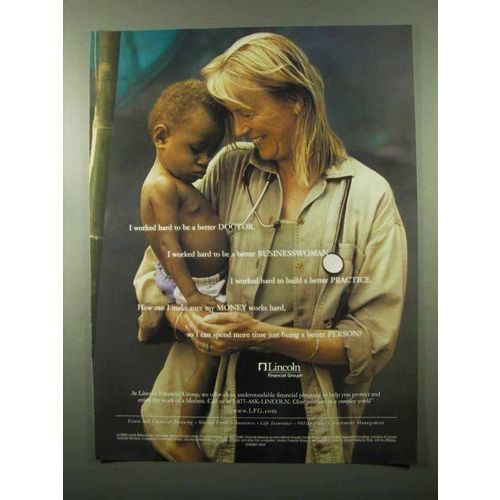 2000 Lincoln Financial Group Ad - Be Better Doctor