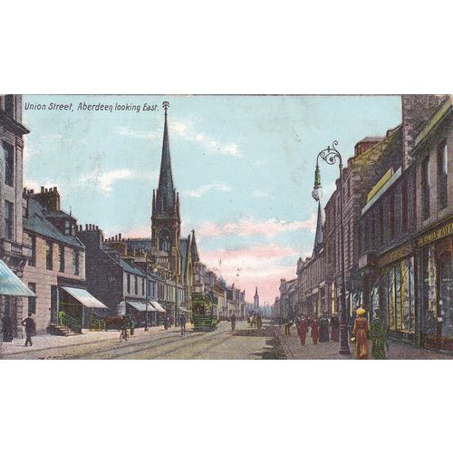 Union Street Aberdeen looking East Aberdeenshire Postcard (ABD76303)