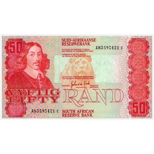 1985 South Africa 50 Rand Banknote UNC