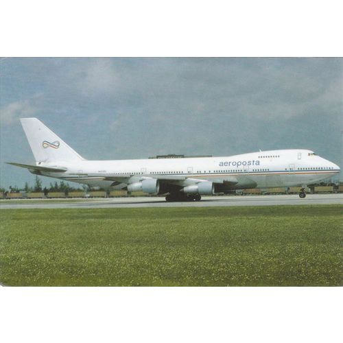 Aeroposta Boeing 747 122 Civil Aircraft Postcard (A20355)