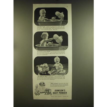 1939 Johnson's Baby Powder Ad - Just listen to 'em