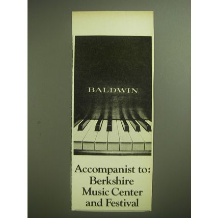 1974 Baldwin Piano Ad - Accompanist to: Berkshire Music Center and Festival