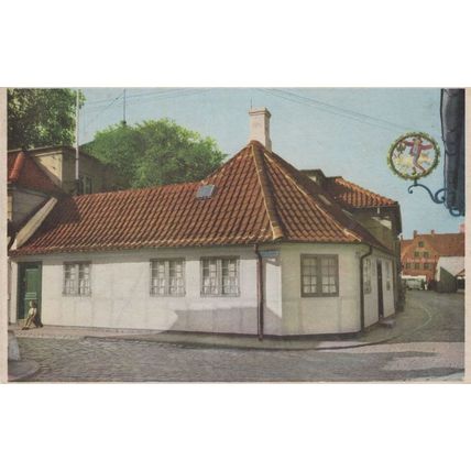 Hans Andersons House Odense Old Denmark Postcard