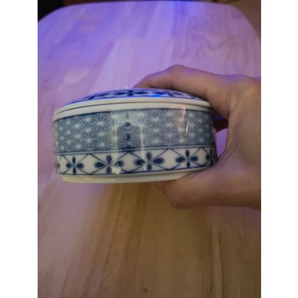 Lovely Lidded Trinket Pot Rose Design