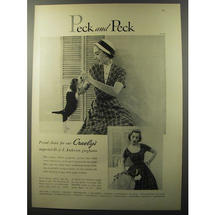 1953 Peck and Peck Dresses Ad - Proud choice
