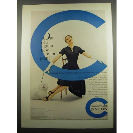 1955 Chemstrand Nylon Advertisement - Out of a great new Nylon plant