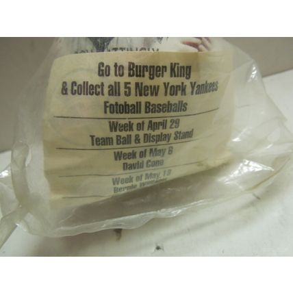 Don Mattingly Baseball + Paul O'Neill Baseball Burger King Fotoball Sealed 1996