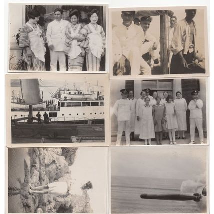 Japanese Military Sailor Ship 6x Korea Salvation Army Antique Small Photo s