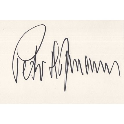 Peter Hofmann Opera German Tenor Hand Signed Autograph Card