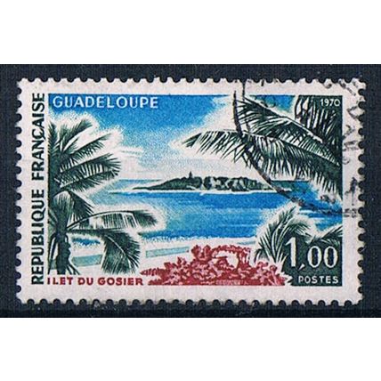 France 1970 SG1885 fr74 Guadeloupe 1f Used Stamp