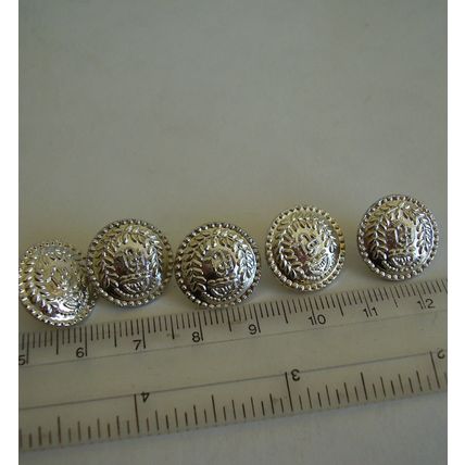 6 Princess Cruise Liner Silver-tone Buttons 15 mms