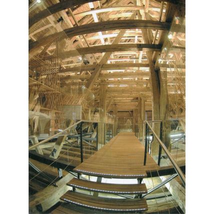 Neue Staatsgalerie Stuttgart German Construction Roof Timbers Postcard