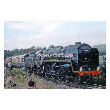 pu2784 - Engine No.70000 Britannia at Bewdley Engine Shed - print 6x4