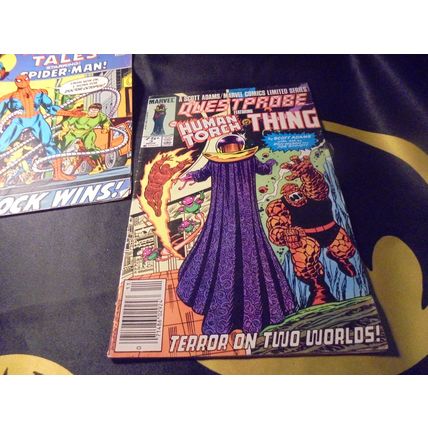 MARVEL TALES 40 and QUESTPROBE 3! Marvel! 1972 & 1985! Fantastic Four & Spidey!