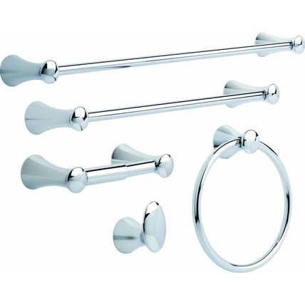 DELTA 73824 Lahara Towel Bar, 24 Inch, Chrome, 24 in