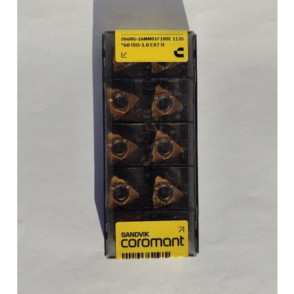 SANDVIK 266RG-16MM01F100E 1135 *60 ISO-1.0 EXT R CoroThread 266, 1box=10pcs New