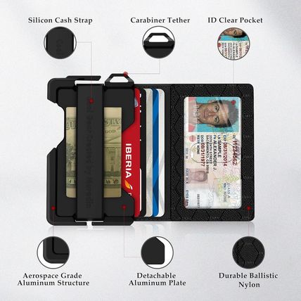 MURADIN Tactical Minimalist Wallet for Men, Slim Rfid-Blocking Metal Card Holder