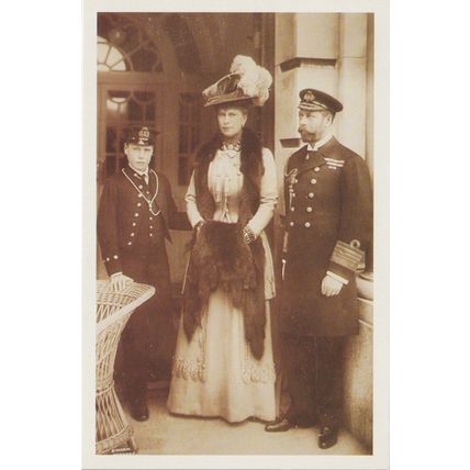 Postcard King George V Queen Mary & Edward Prince of Wales, c1910 - Nostalgia