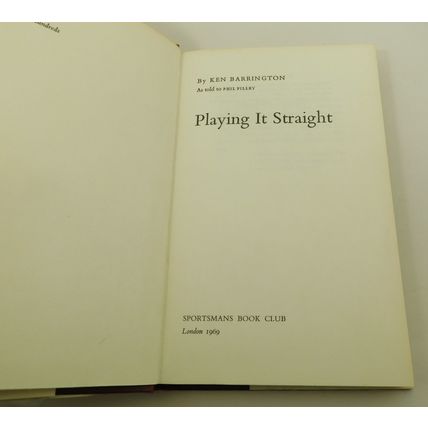 3x Cricket Sportsmans Book Club Titles - In The Main - Playing It Straight &c