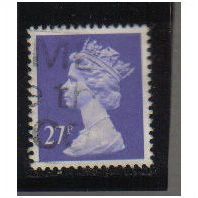 1990 GB 27P VIOLET F/U SG X974