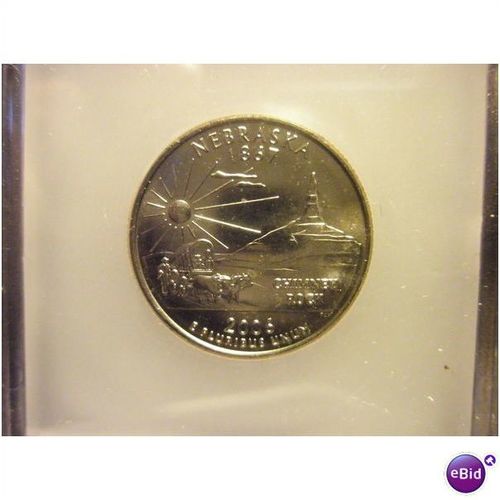 2006 P ICG Nebraska State Quarter MS67 (FREE SHIPPING)