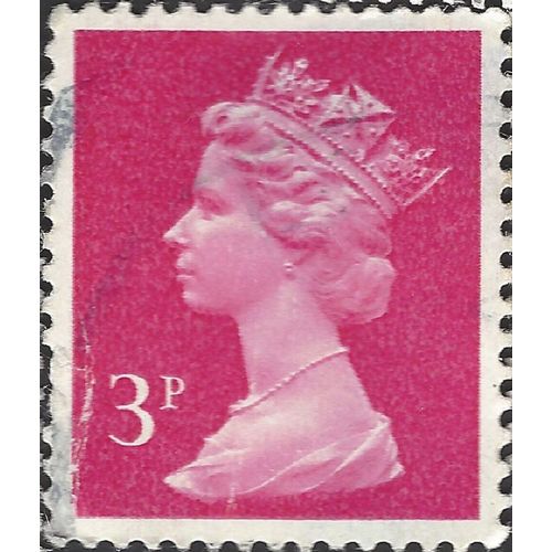 GB, Queen Elizabeth Machin, pink 1980, 3p