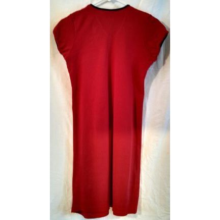 Tommy Hilfiger Girls PreTeen Junior XL large child stripe logo red cotton dress