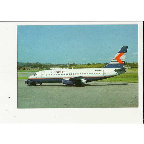 Aviation CANADIEN INTERNATIONAL BOEING 737 Postcard by Editions P.I. (492)